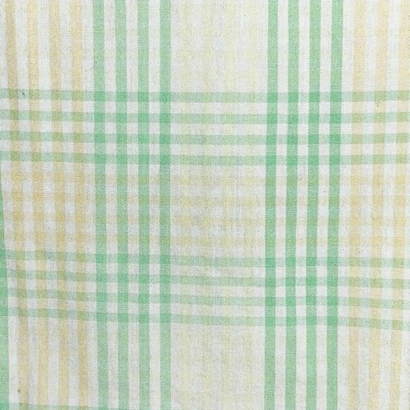 RVCA Mens Button Up Shirt - Green Yellow White Plaid, Size L - Picture 3 of 8